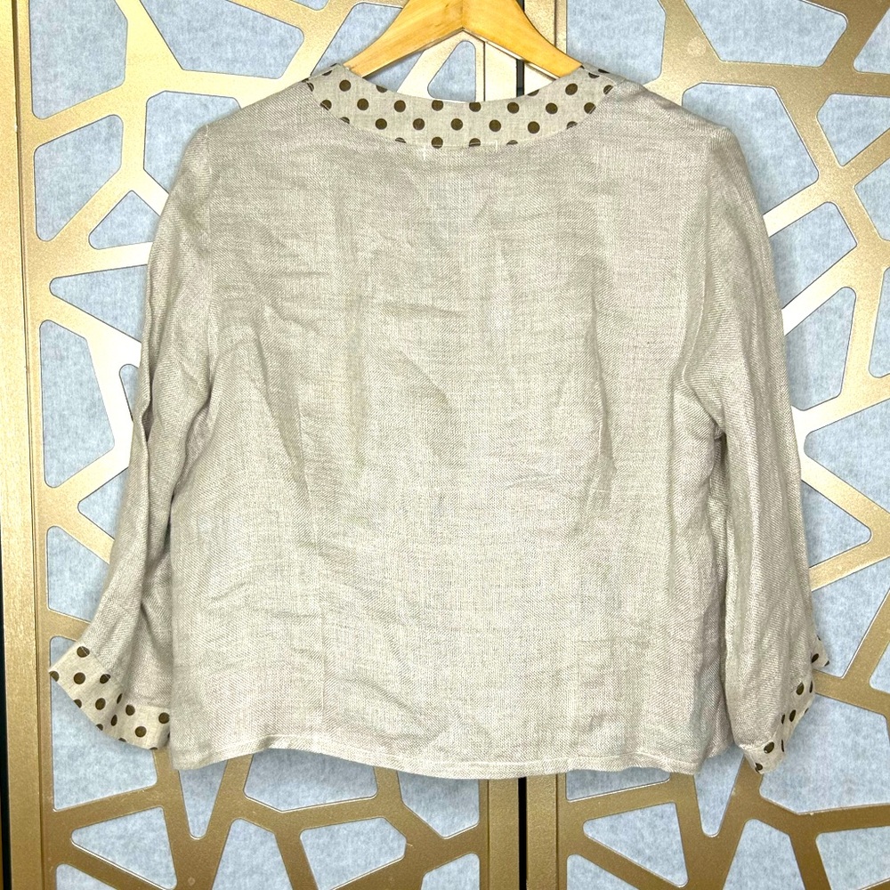 Luiselle Linen One- Button Jacket - image 2